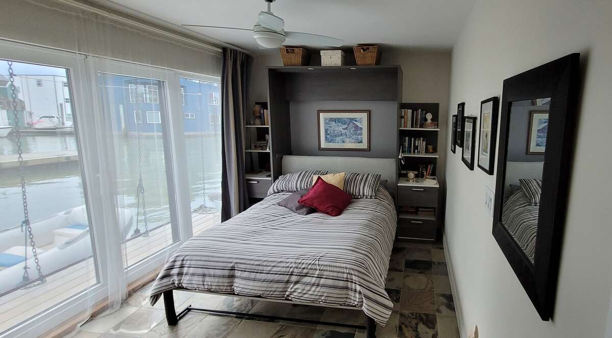 Bedroom with murphy bed down