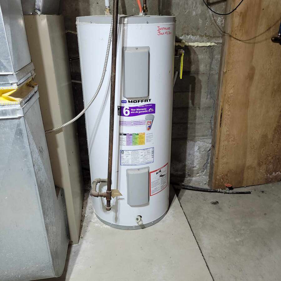Water heater installed 2011