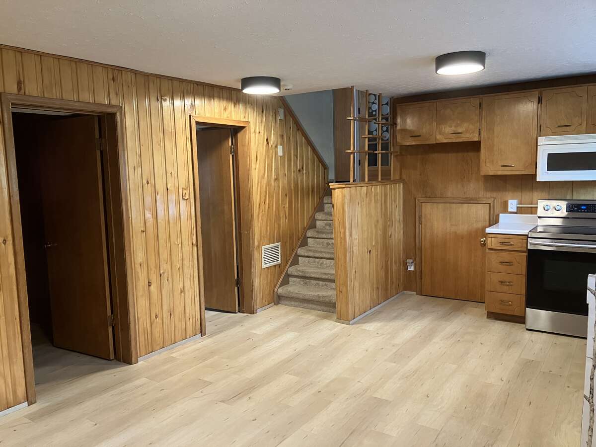 Doors to bedroom, bathroom and laundry facilities.