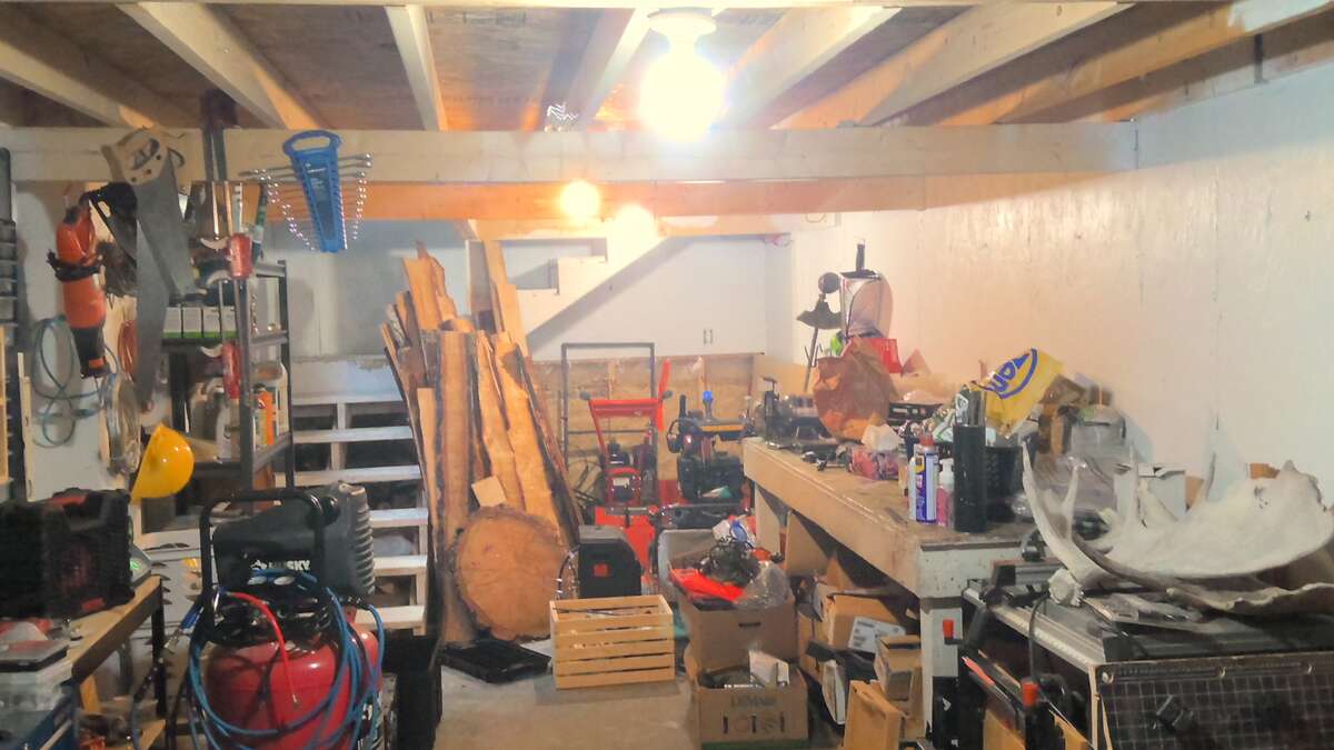 Left side of outbuilding