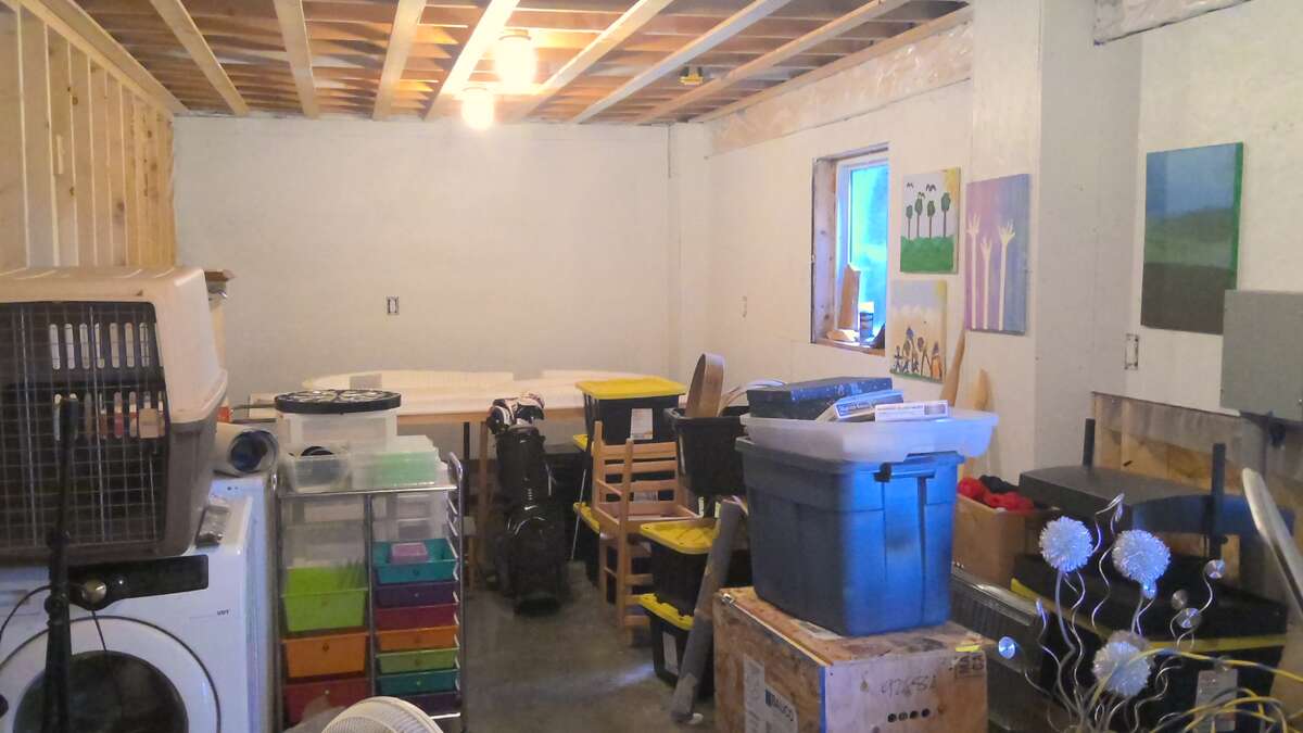 Right side of outbuilding