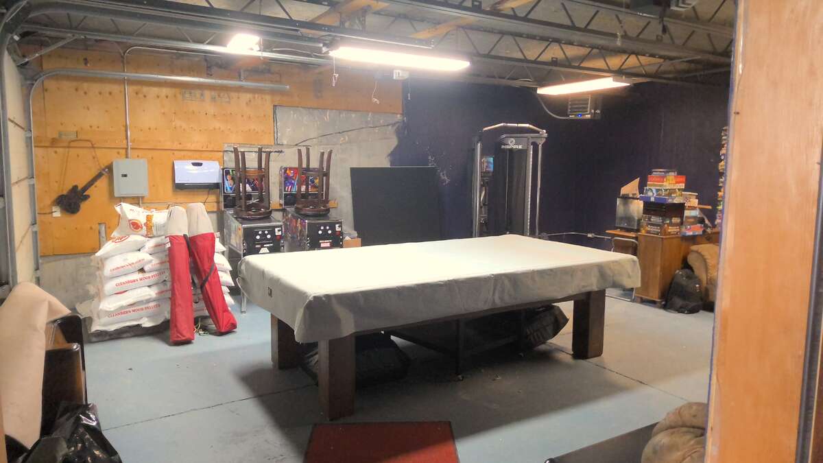 Lower level two car garage