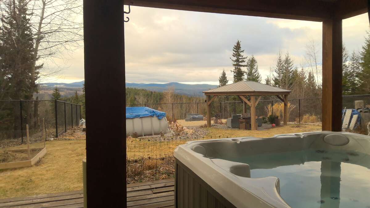 Back yard from lower deck