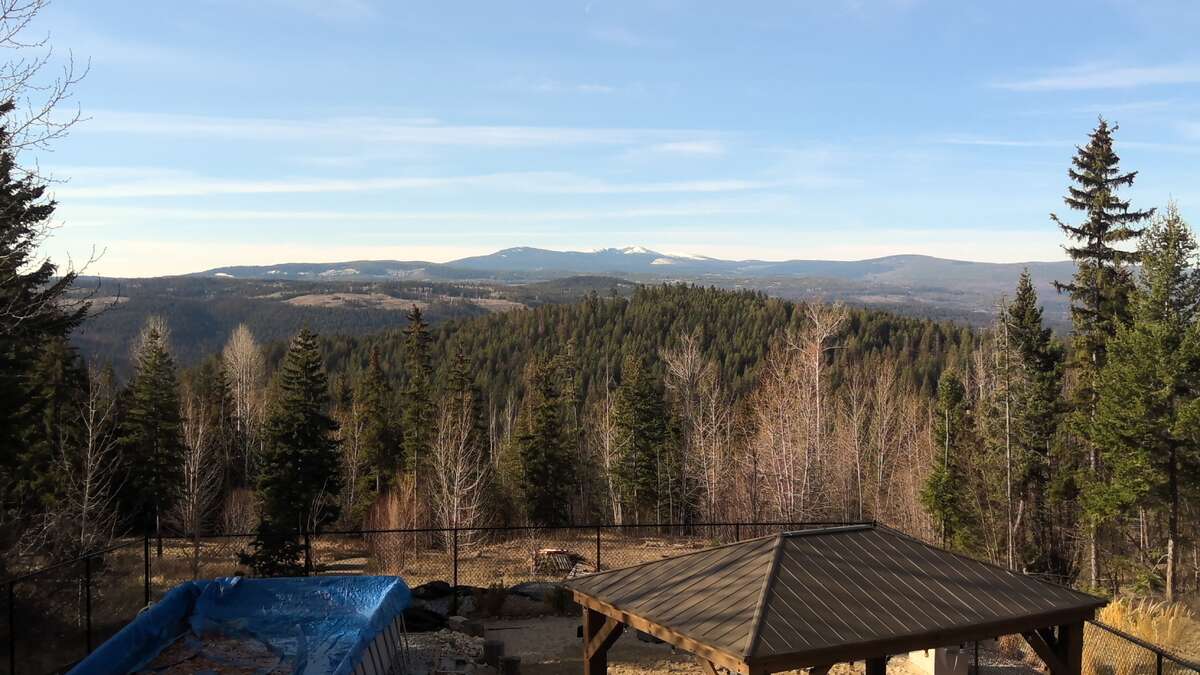 South view from top deck - the mountain in the back is Little White