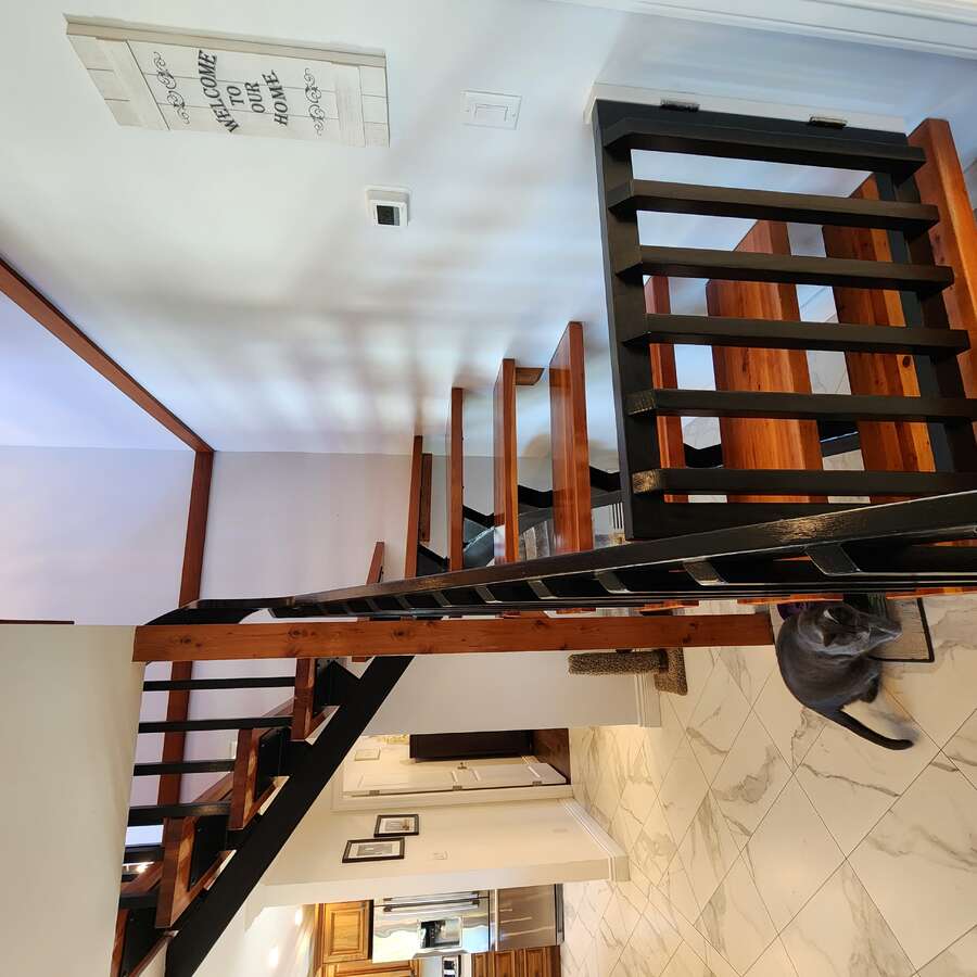 Custom stairway to 2nd level
