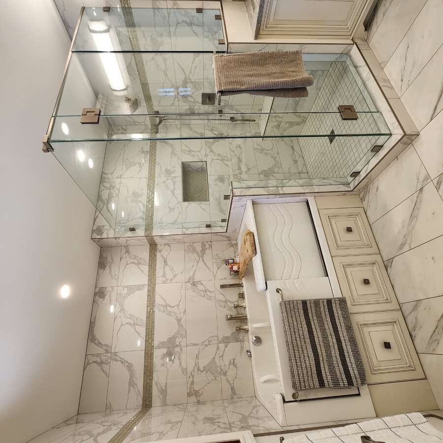 Master Ensuite with step in tub.