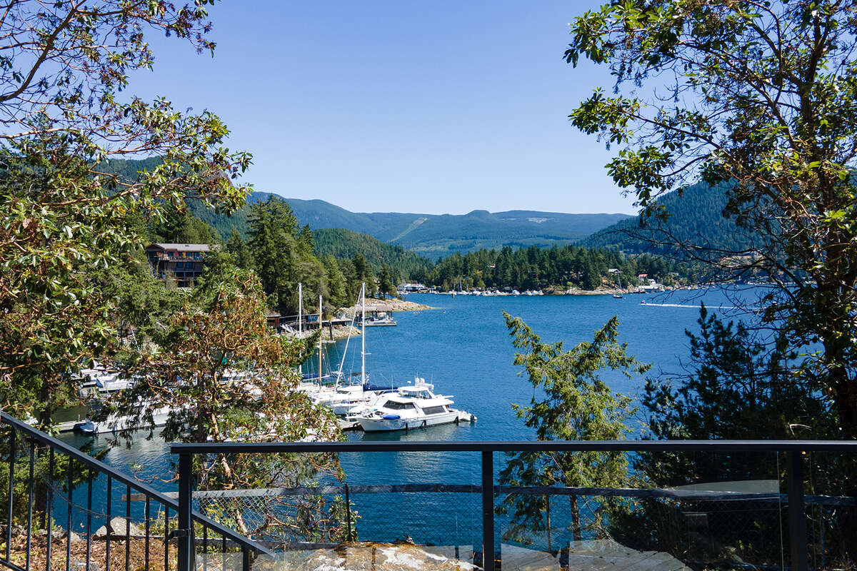 Harbour view from deck near hot tub