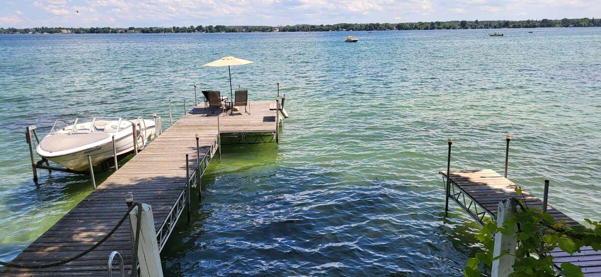 View from upper level of a dock.