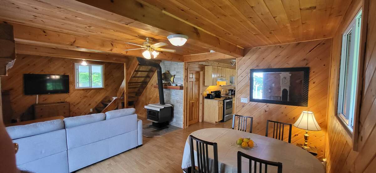 Living and Dining areas.