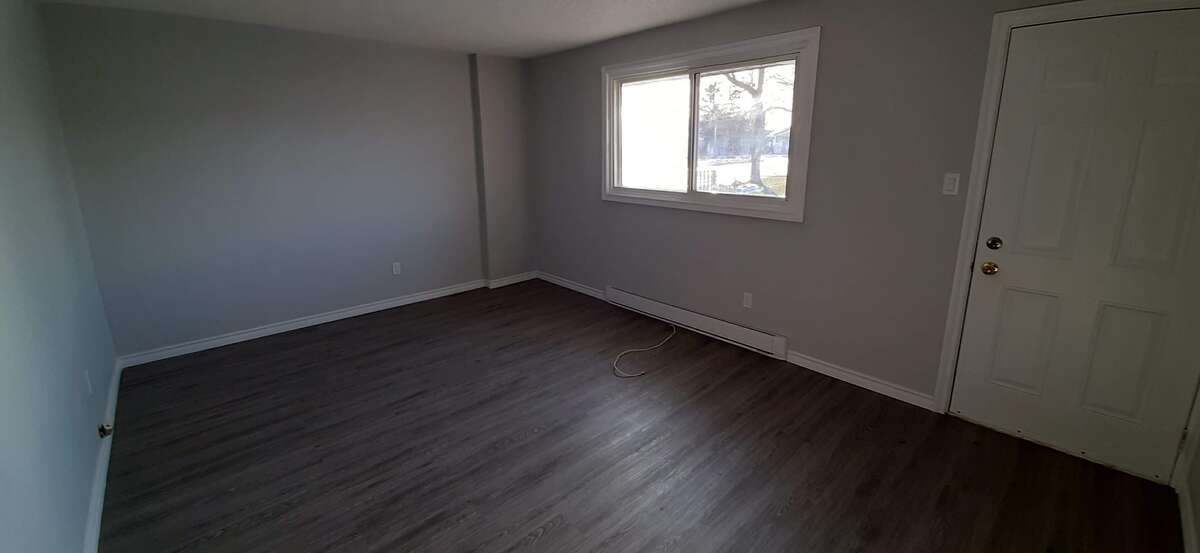 Living Room with walk-out to deck and back yard