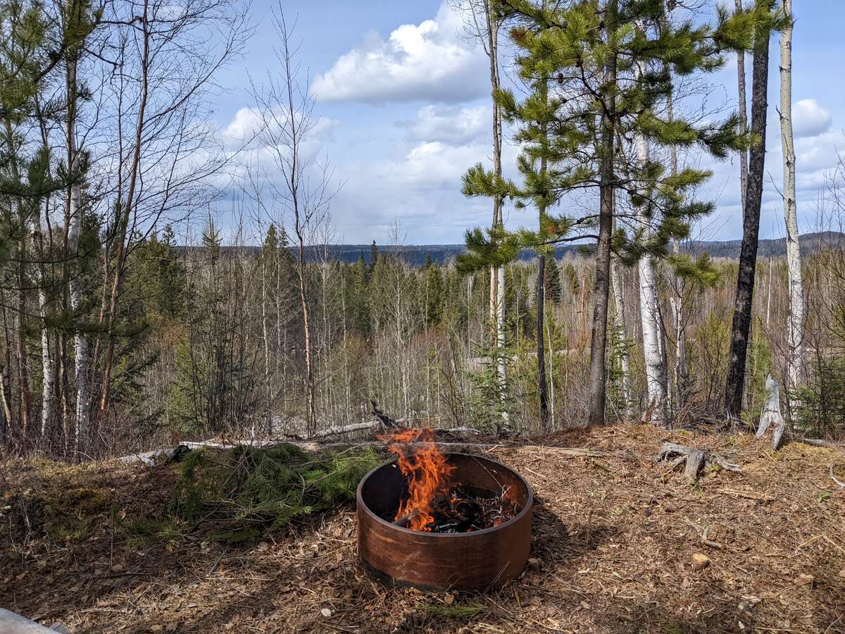 Fire pit with a view