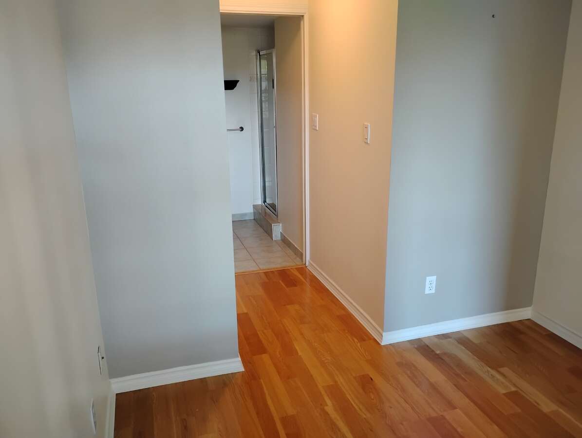 Looking from inside Bedroom 2 towards Bathroom 2