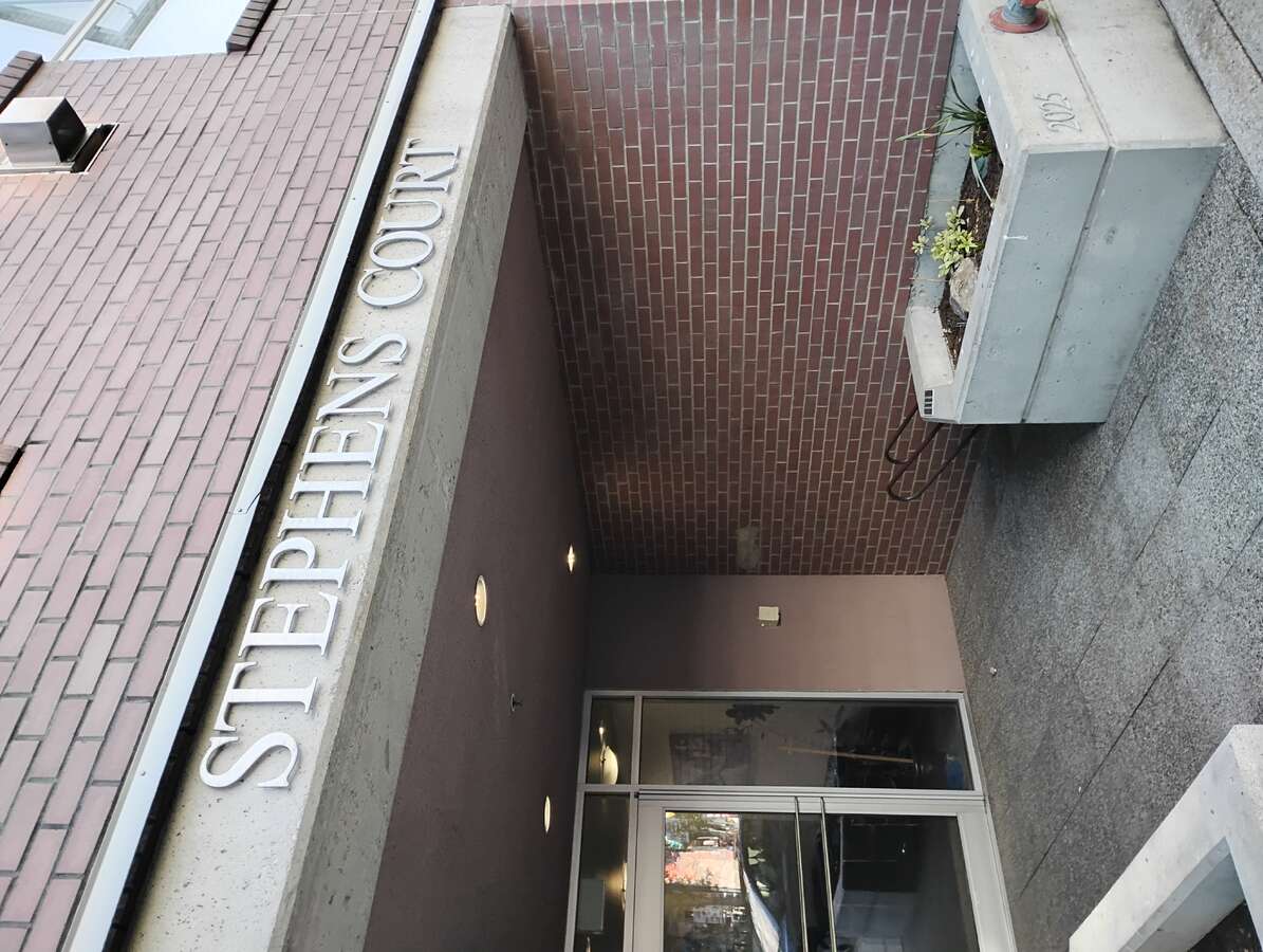 Main entrance of building