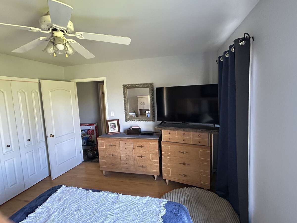 Master bedroom and bathroom