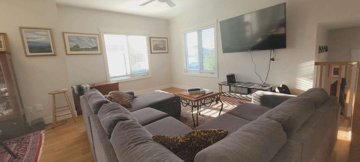 living area with room enough for  large  sectional