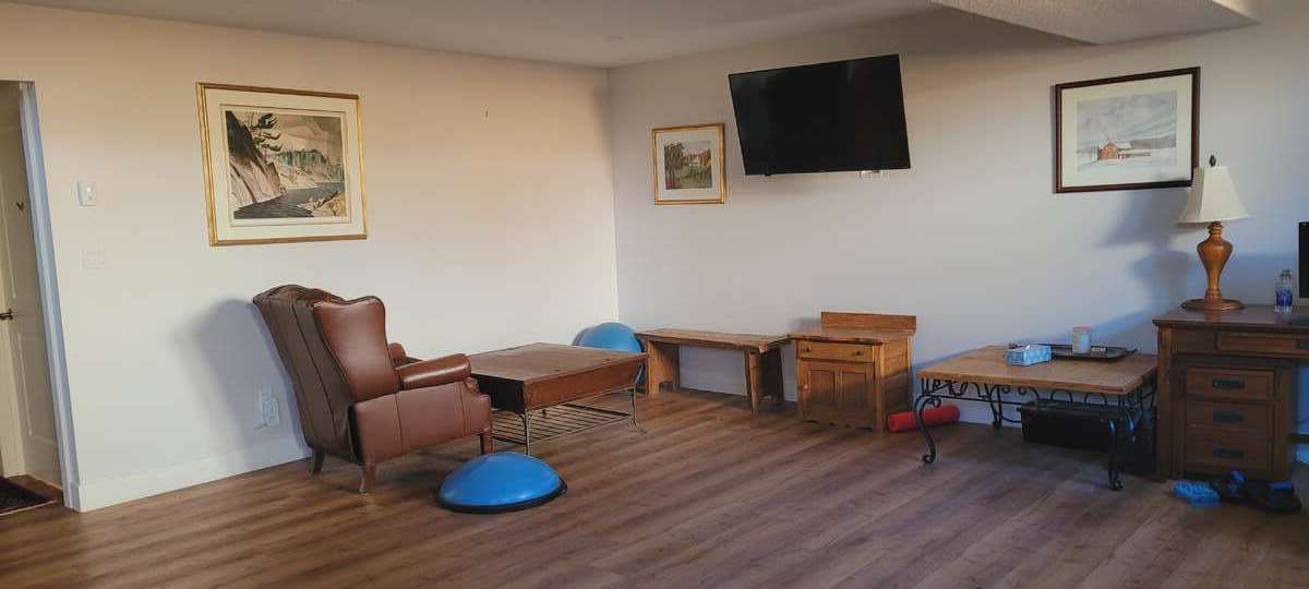 builder built open concept basement