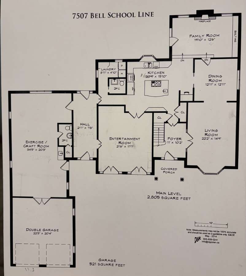 Floor plans main level