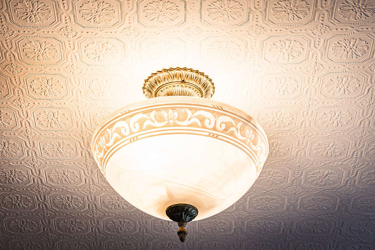 elegant Victorian tin ceiling panels