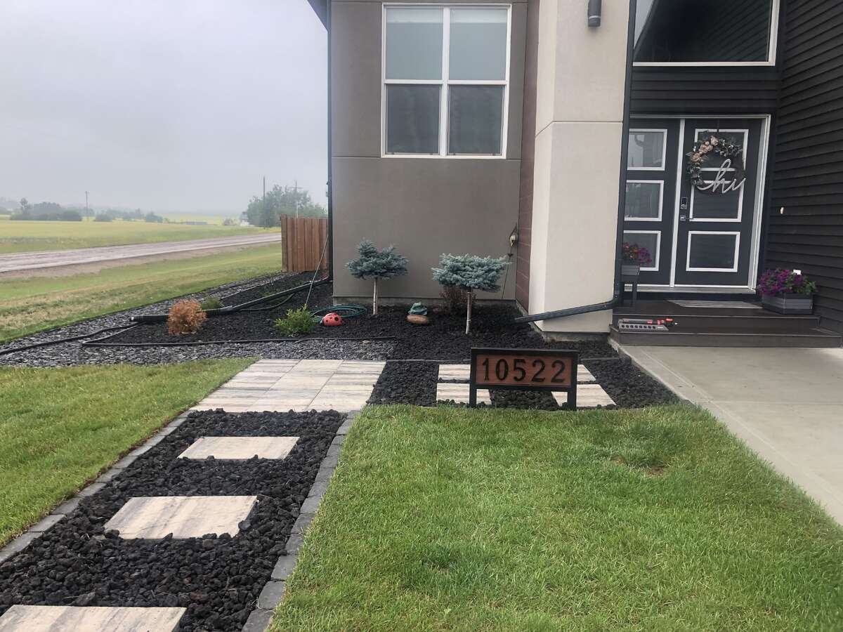 massive yard, fully fenced.