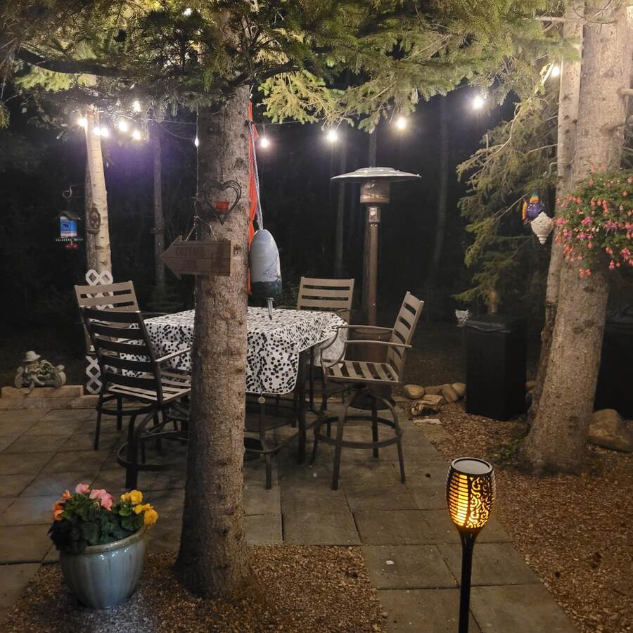 Outdoor area overlooking Green Space.