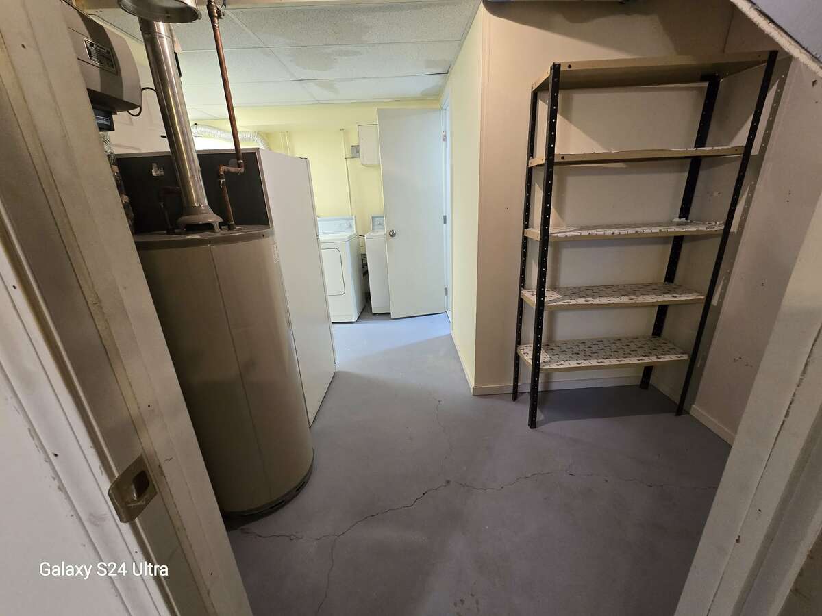 Basement utility room