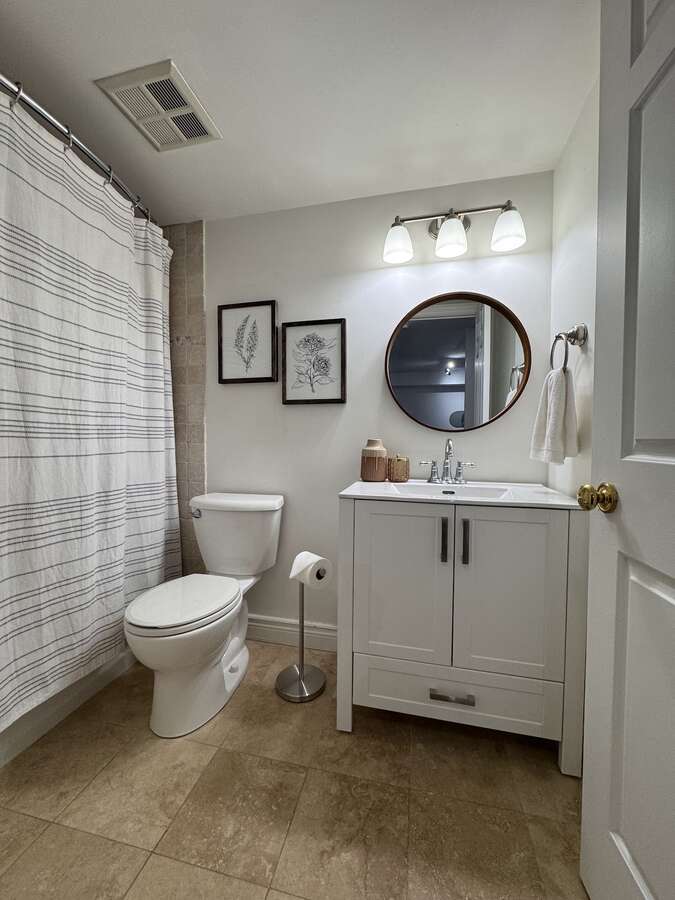 Bathroom with new vanity