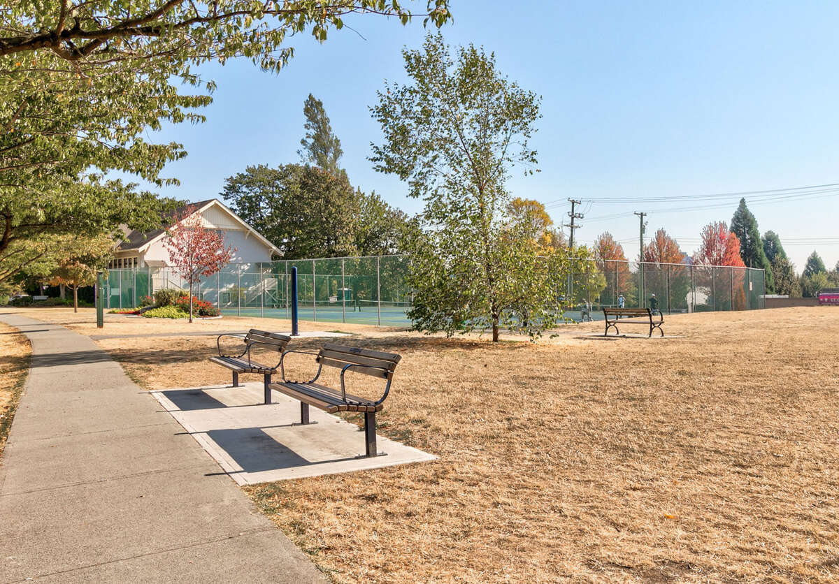 Tennis court & park space right next door