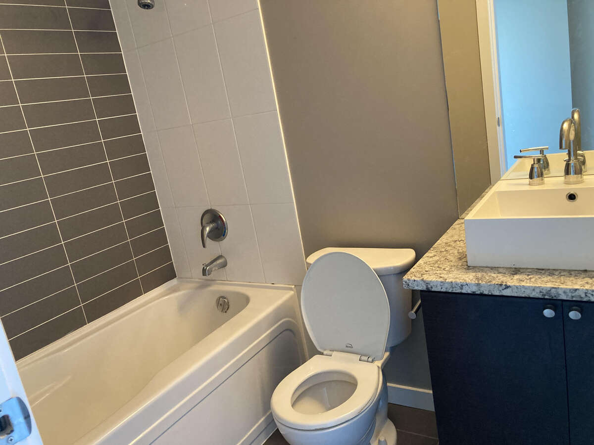 One of the bathroom