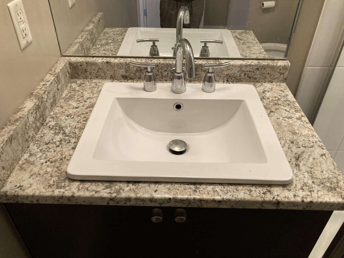 One of the bathroom