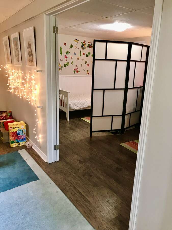 Bedroom 2, split into two.