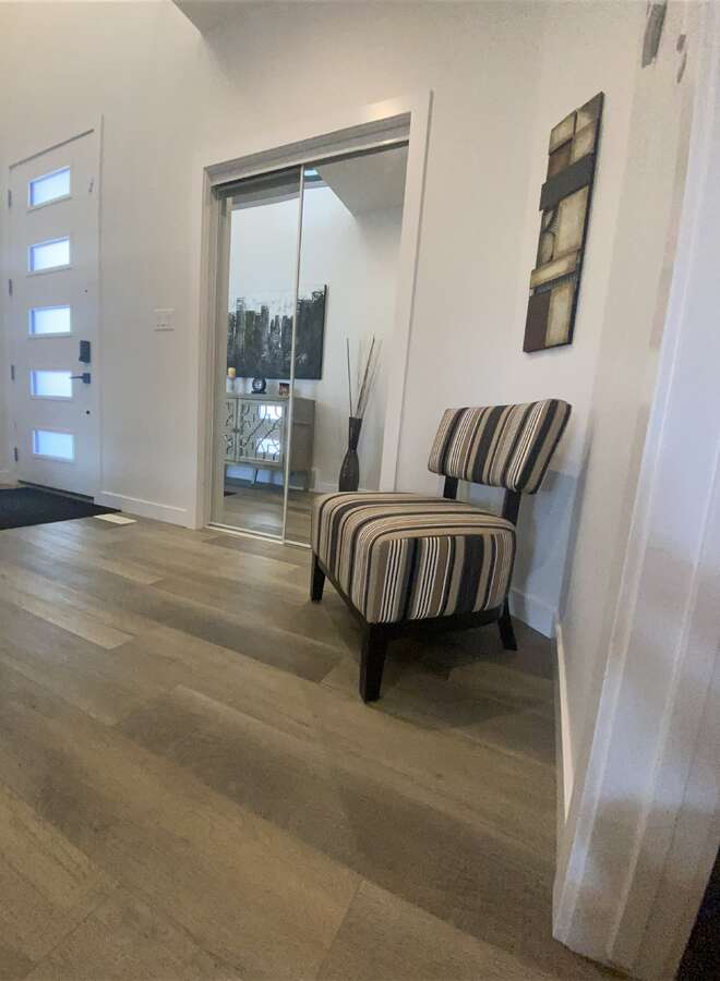 Welcoming bright foyer.........