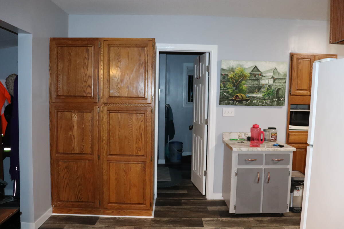 Pantry and bathroom entrance
