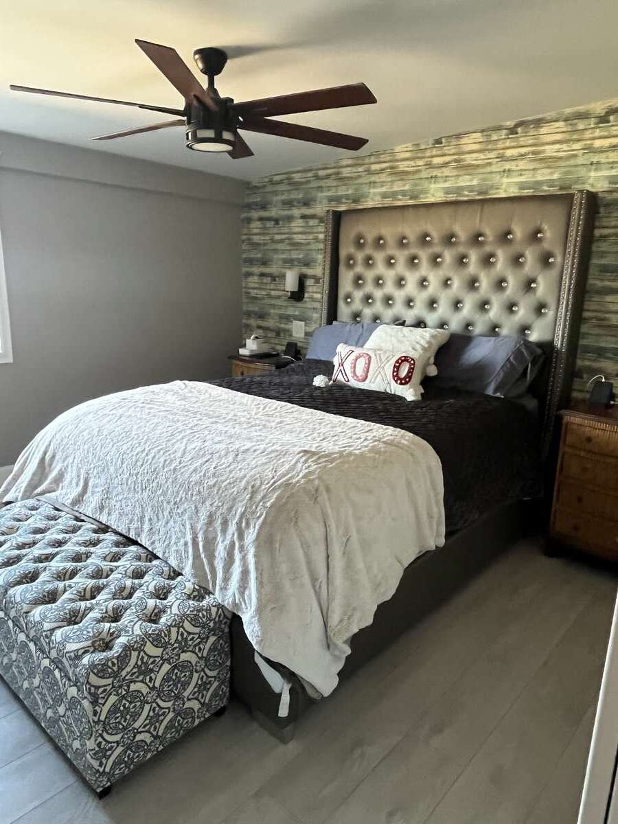 Large bedroom_queen size could fit a king