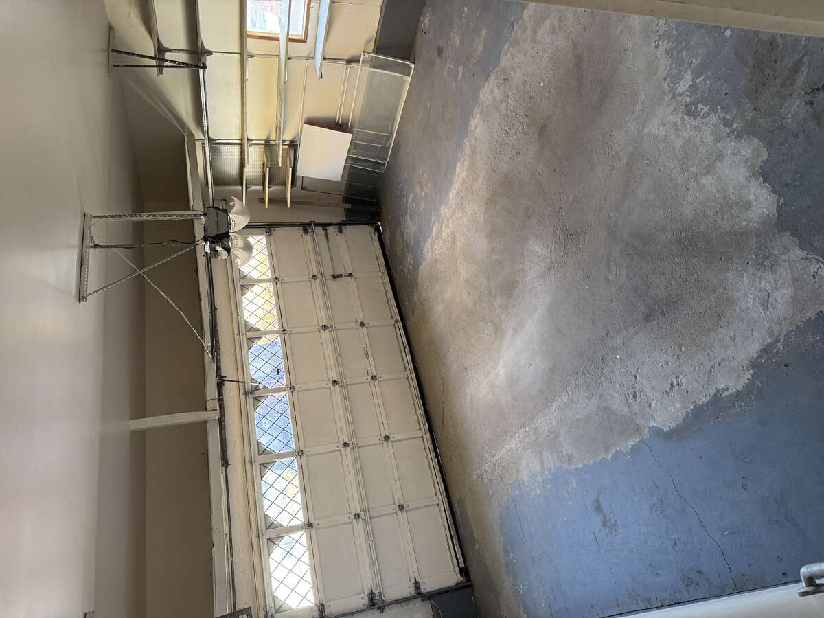 Double Garage and Shelves From Indoor Door