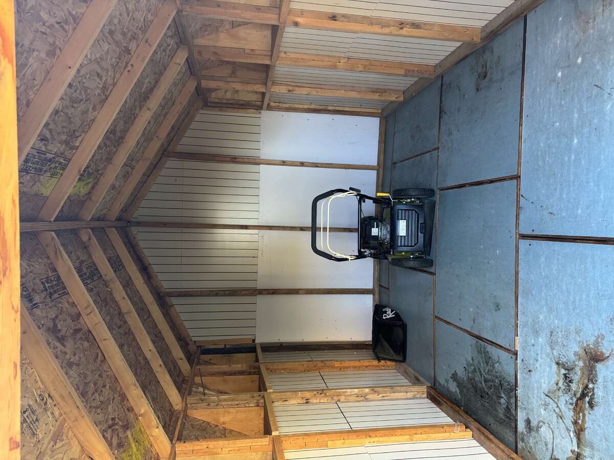 Inside Garden Shed Approximately 100 Square Feet