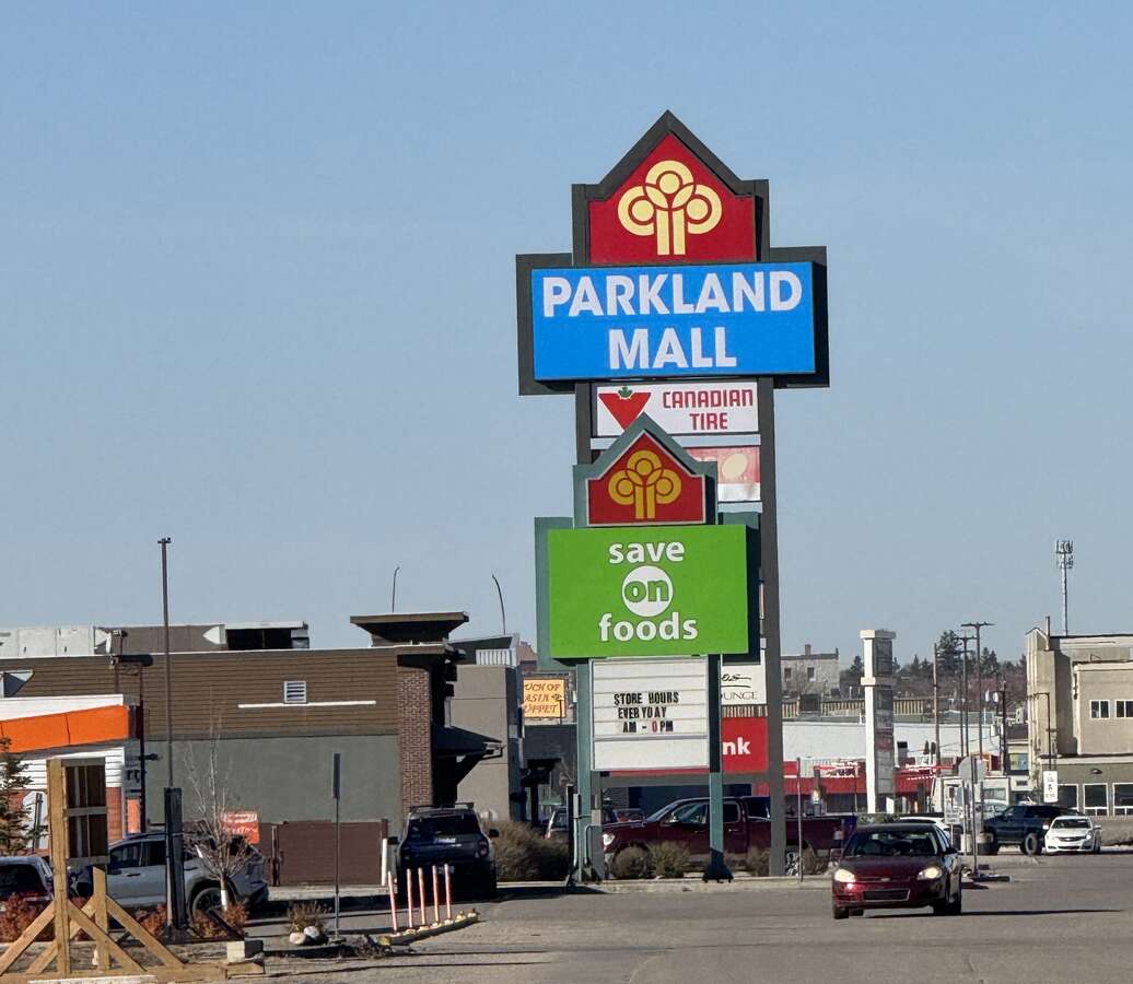 Parkland Mall a 5-10 minute Walk away