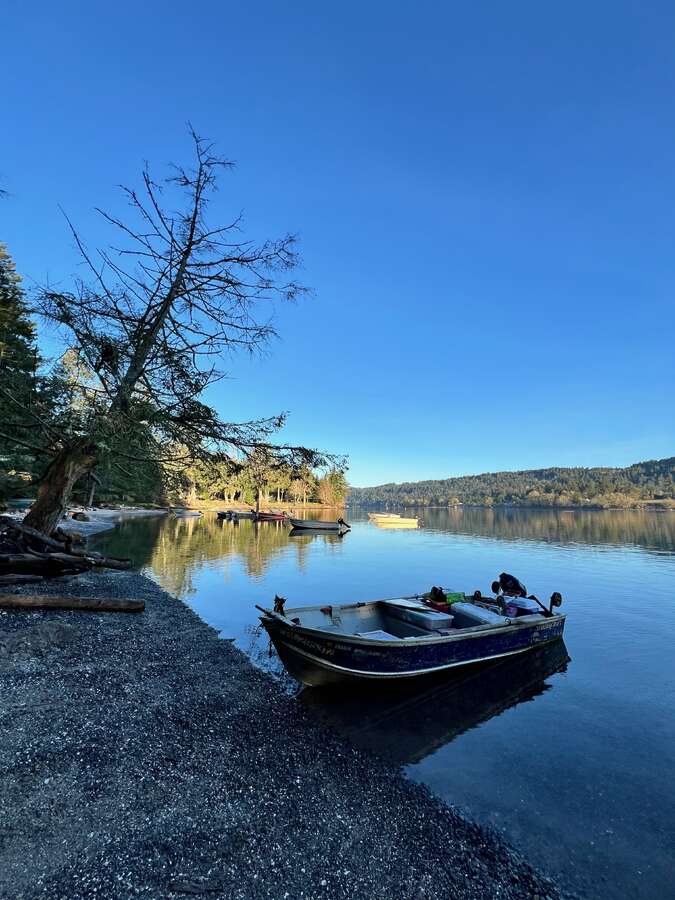 Davidson bay where we launch our boat (across from Gabriola).