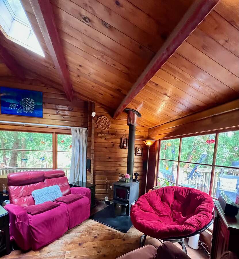 Great Room. Entrance hall on left, Hall to bedrooms on the right.