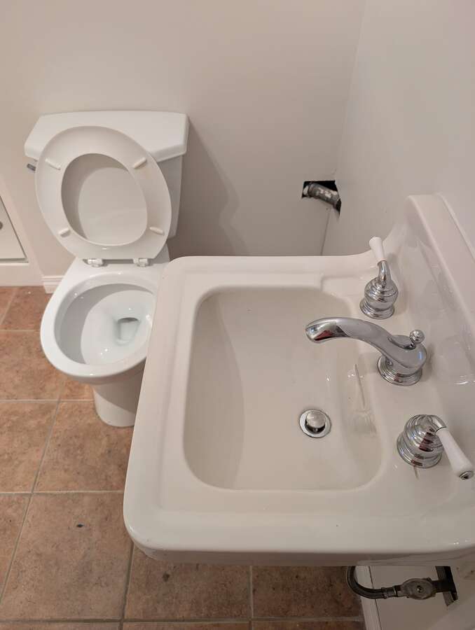 Basement bathroom