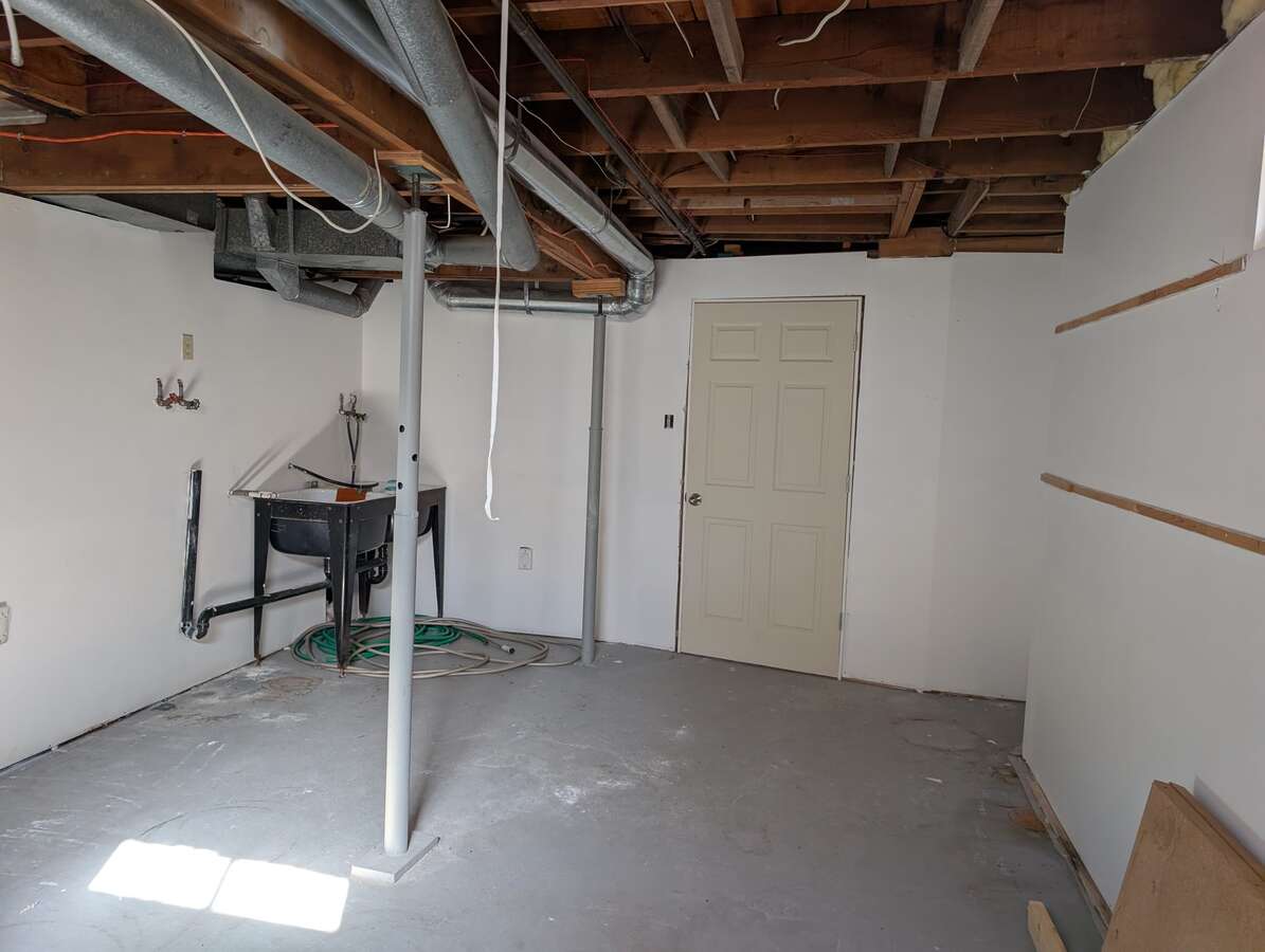 Utility room in basement