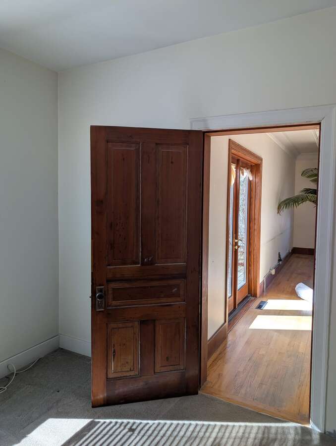 Looking into living room from south-west bedroom