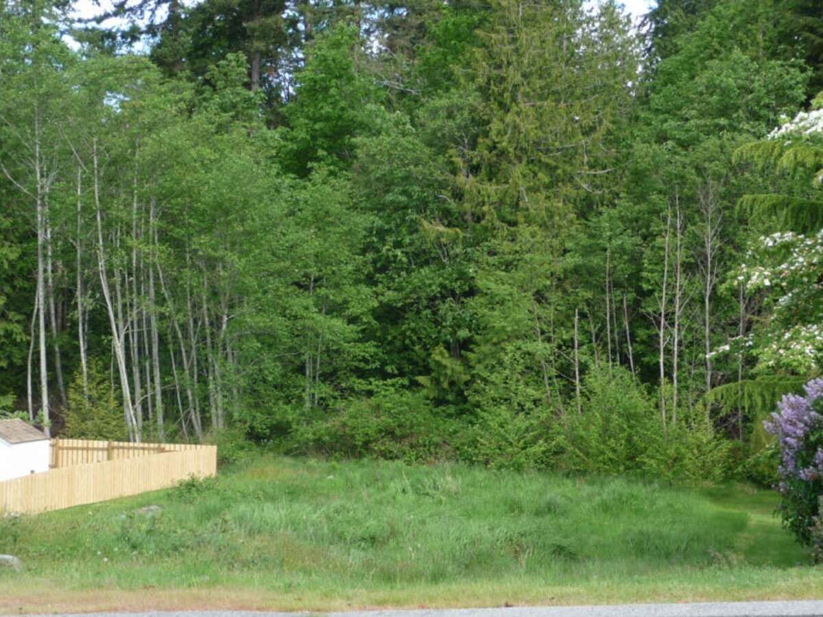 Lot in town by forested park in Powell River
