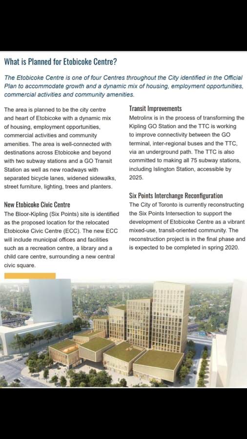 Etobicoke City Centre proposed plans