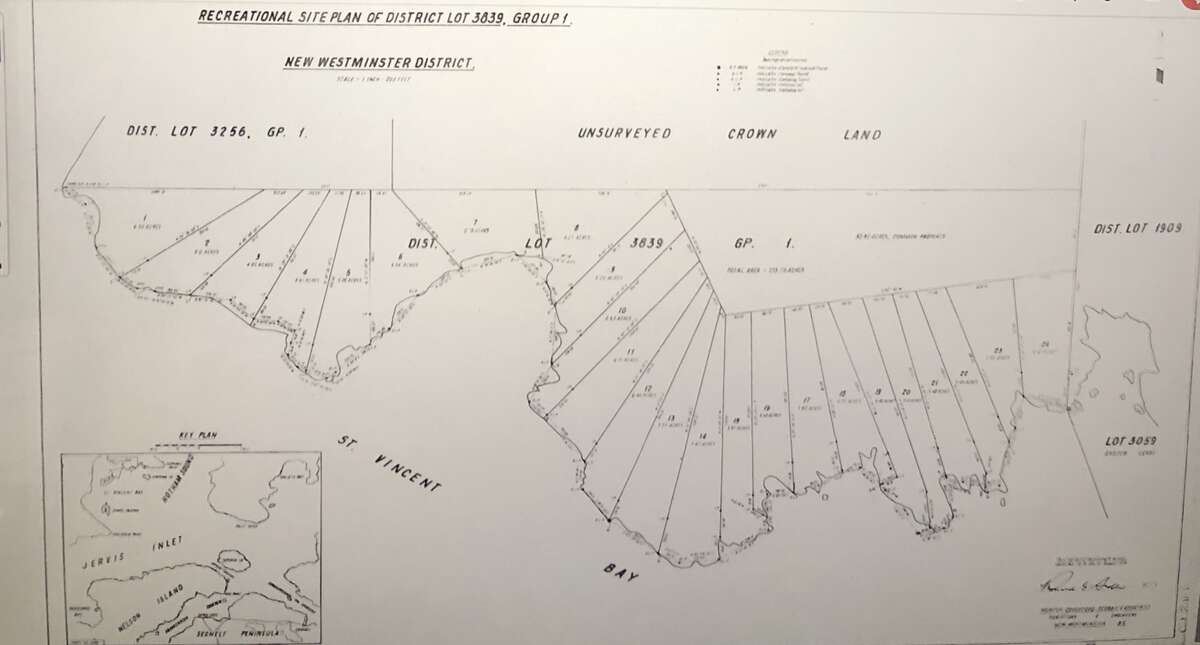 Survey Plan- 24 lots; Lot 7 in Cove (counting from left-right)