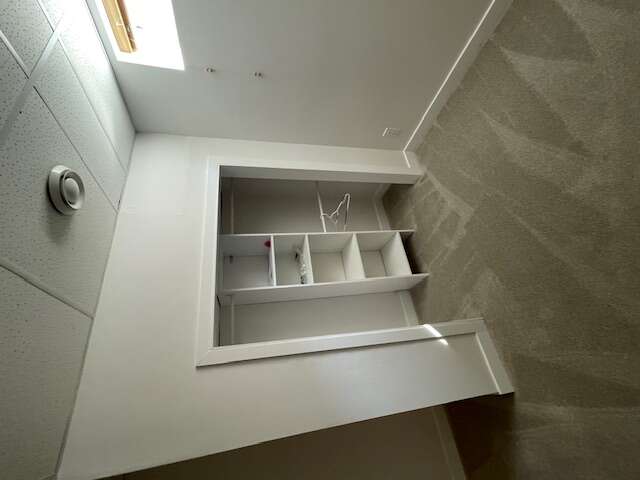 basement bedroom closet