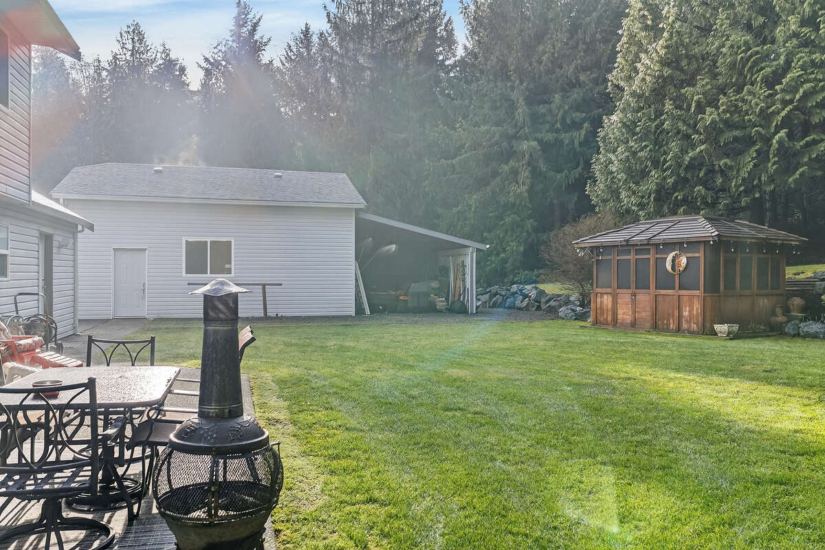 Large private back yard.