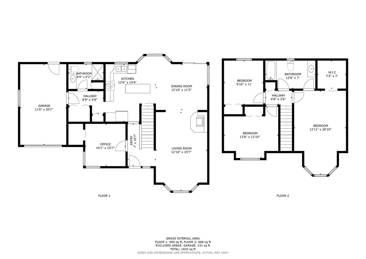Floor Plan house - all measurements are approx to be verified by buyer.