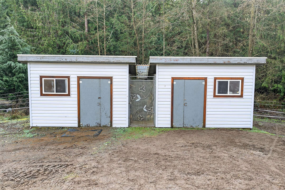 Insulated, and wired storage buildings or chicken coops.