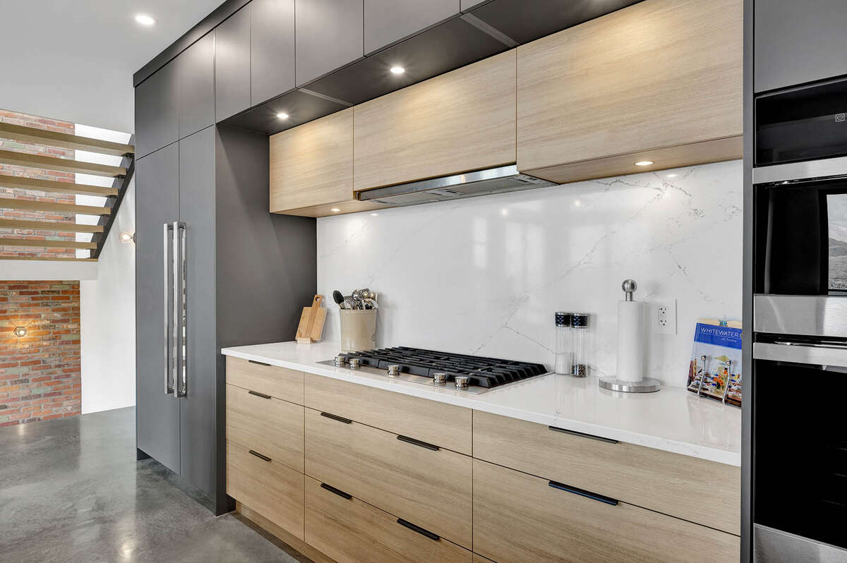 Open concept kitchen and living room