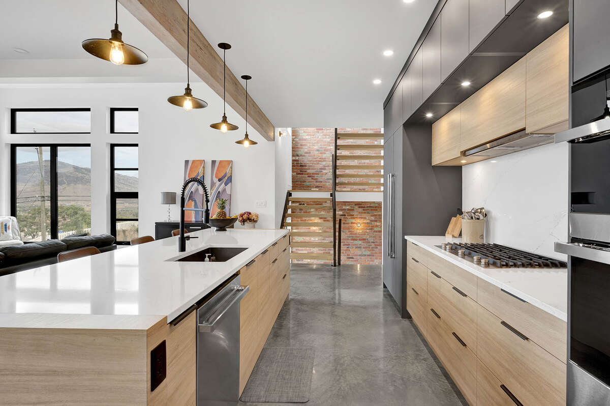 Open concept kitchen and living room